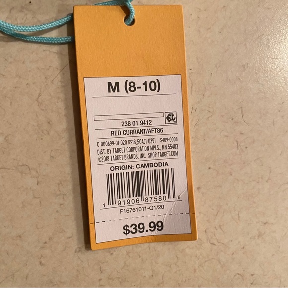 KONA SOL Red Stripe One Piece Strapless Swimsuit - Picture 10 of 11